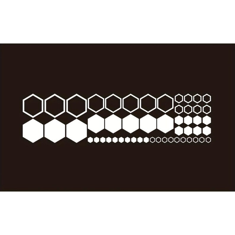 Hexagon Honeycomb Car Decal Set, Geometric Vinyl Wrap Stickers for Body ...