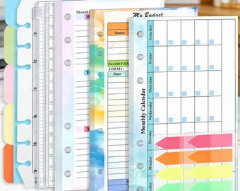 A6 Planner Refill Paper | 6-Hole Binder Inserts