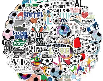 Adesivi per la Coppa del Mondo di calcio, decalcomanie impermeabili per graffiti, 100 pezzi