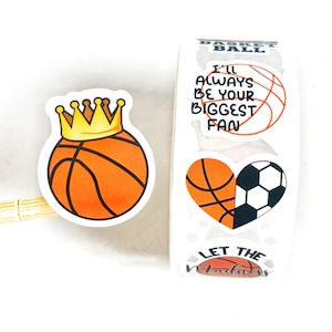 Basketball Sports Stickers - Trendiges Design, wasserdicht und langlebig. Ideal für Fan-Meetings, College-Veranstaltungen und für sportliche, lustige Vibes!