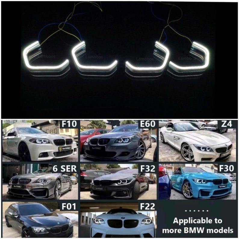 Bmw E90-E92-E93 Angel Eyes M4stil New Cotton - Etsy