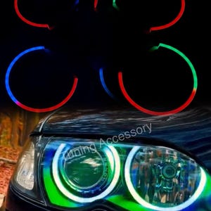 BMW E46 Angel Eyes Multicolor Ultra Brillante Control Wifi RGBW