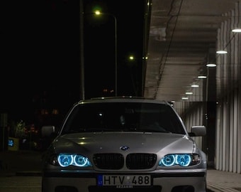 BMW E46 Facelift Angel Eyes New cotton led Blue