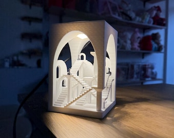 Staircase Paradox night lamp bookshelf ornament bookmark