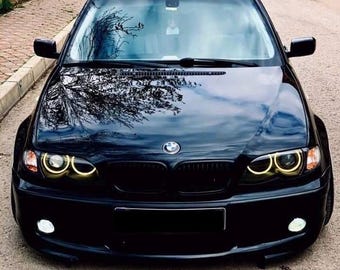 BMW E46 3 Series Facelift Angel Eyes Warmlight Yellow New Cotton Led