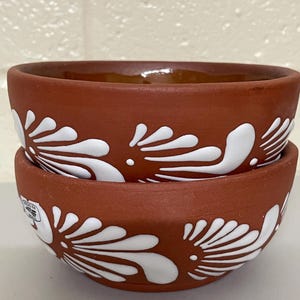 Handmade Mexican Barro Talavera Pottery bowl Set