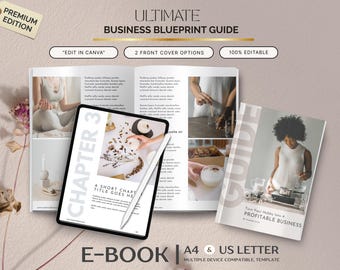 Business Blueprint Guide, Editable Canva Ebook (Digital Download)