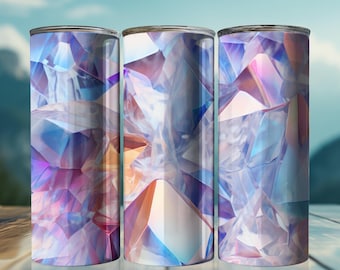 Diamond Tumbler Wrap, Sparkling Bling Cup, 20oz Skinny Tumbler PNG (Digital Download)