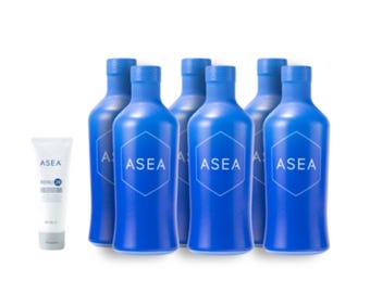 ASEA Redox 6 x 1000ml Bottles + RENU 28 Redox Skincare Gel Bundle