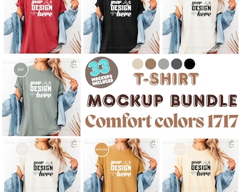 Comfort Colors 1717 Mockup Pack, Mockup Pack, Comfort Colors 1717 Mockup, Comfort Colors 1717 Pack