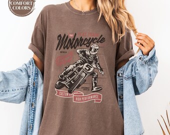 Vintage motorcycle t-shirt, Racing design t-shirt, Biker t-shirt, Motorcycle design, Motorcycle lover t-shirt, T-shirt for motorcyclists