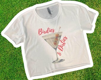 Birdies & Dirties Golf Crop Top: Women's Martini Outfit