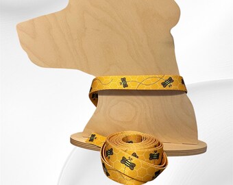 Bee Dog Collar: Adjustable Cotton Webbing, Durable Buckle