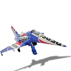Recycled Tin Can Model: Pepsi Fighter Plane F17