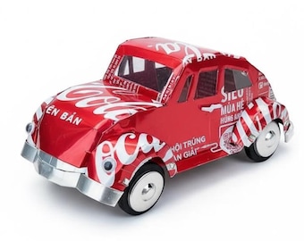 Envíos internacionales - VW Beetle de Coca-Cola Light/Coca-Cola reciclada: regalo de coche hecho a mano con lata