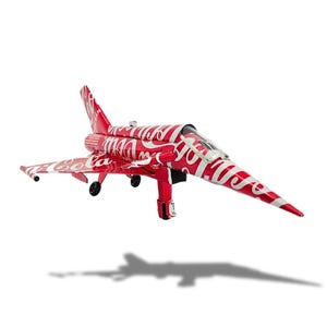 Recycled Tin Can Model: Coke/coa Fighter Plane F17