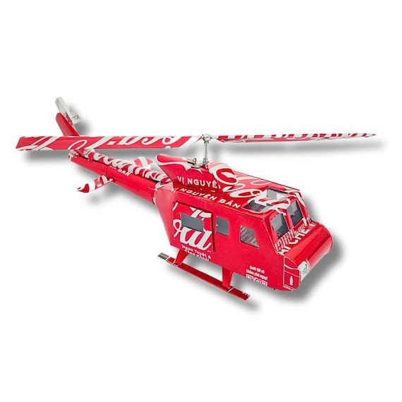 Coca-cola Can Helicopter Model: Upcycled Soda Can Craft, Eco