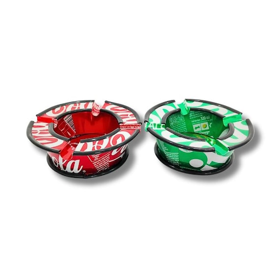 Handmade Recycled Soda Can Ashtray: Coca-cola & Sprite Tin - Etsy
