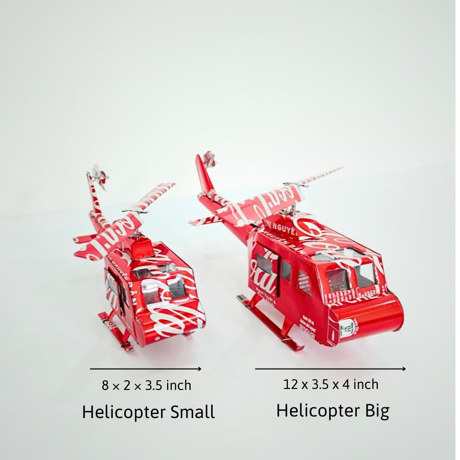 Coca-cola Can Helicopter Model: Upcycled Soda Can Craft, Eco