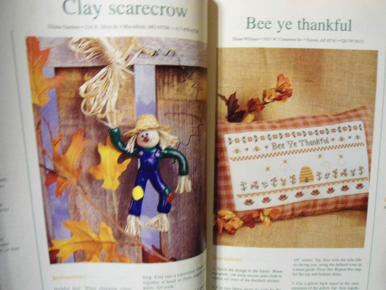 Country Projects Magazine Aug 1999 40 Project Halloween wood Stitching Patterns