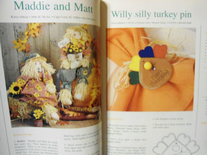 Country Projects Magazine Aug 1999 40 Project Halloween wood Stitching Patterns