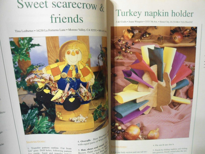 Country Projects Magazine Aug 1999 40 Project Halloween wood Stitching Patterns