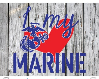 Love Marine Svg Etsy