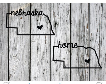 Download Nebraska Heart Svg Etsy