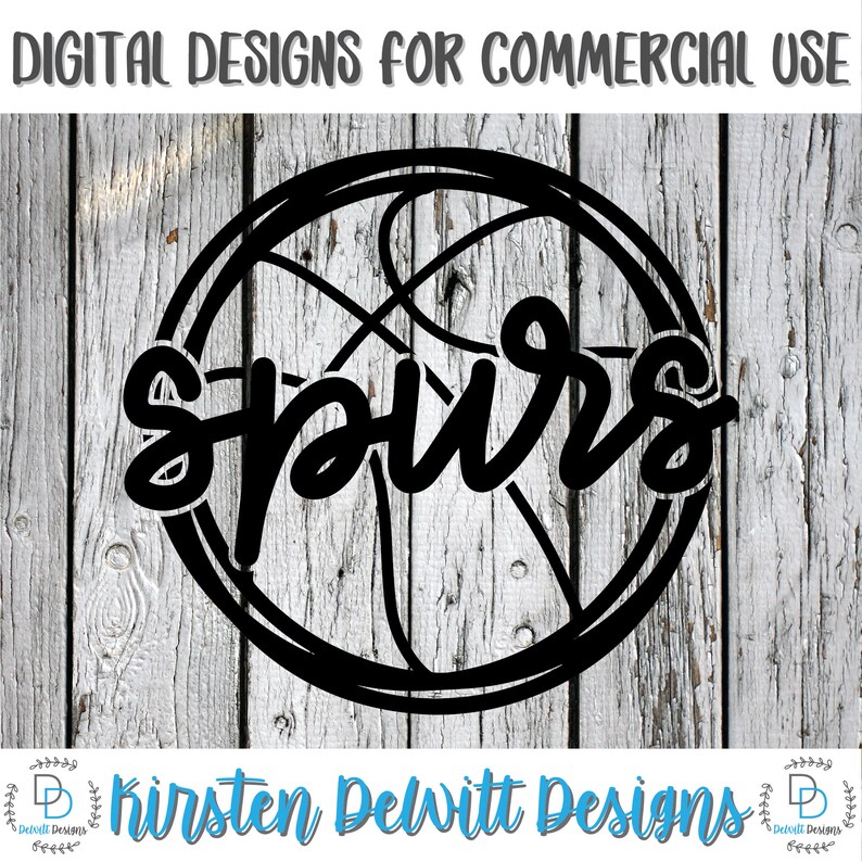 Download SVG PNG Cut File San Antonio Spurs Spurs NBA Silhouette | Etsy