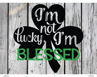 SVG, PNG, DXF, Silhouette Cut File, Cricut Cut File, St. Patrick's Day, Shamrock, Leprechaun, Lucky