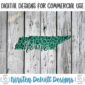 Tennessee Sublimation png Digital Download, Tennessee png, Tennessee leopard PNG, Leopard Print Home State png file, Tennessee