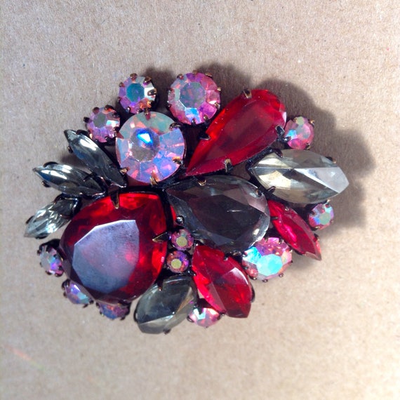 Stunning Rhinestone Brooch, Pin. Large Size.  Hol… - image 3