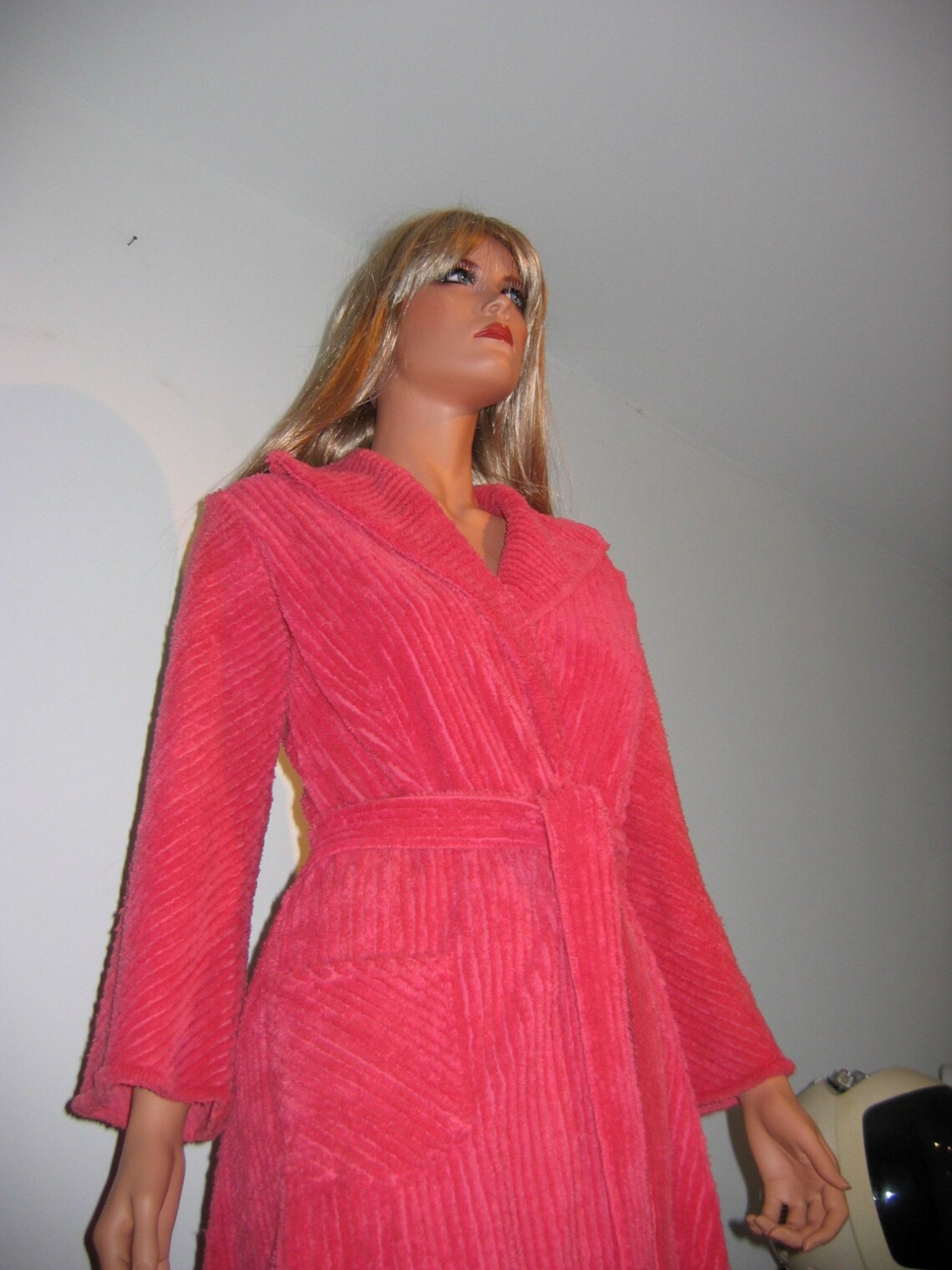 Vintage Chenille ROBE Bathrobe. Floor length Robe. 1960s. Etsy