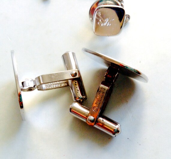 Sterling Silver Cufflinks & matching Tie Tack.  I… - image 4