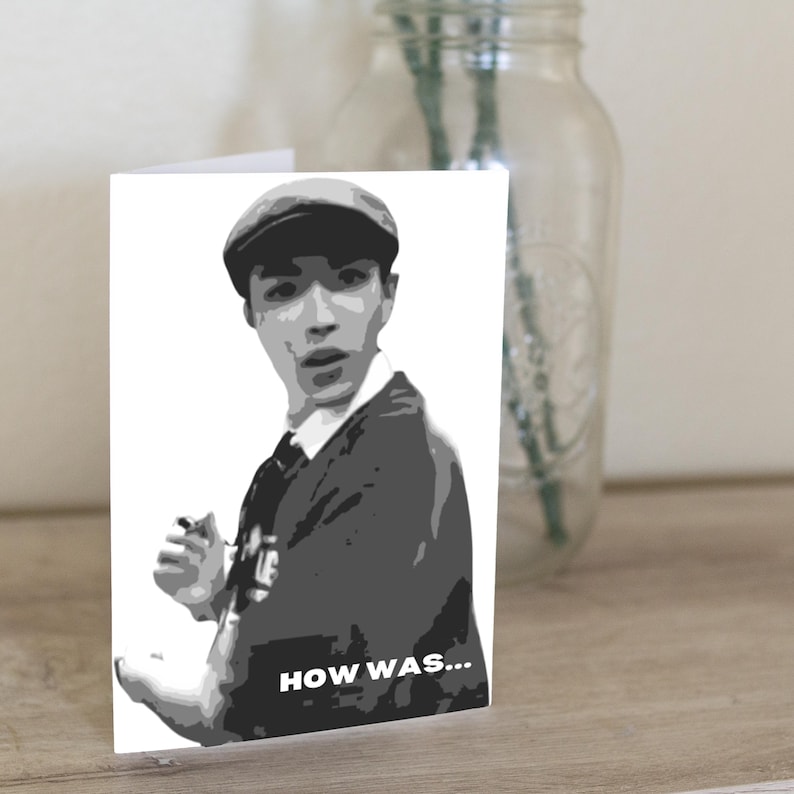 hongjoong meme card. hongjoong how was the show meme. hongjoong birthday card. ateez birthday card. ateez meme card. ateez merch.