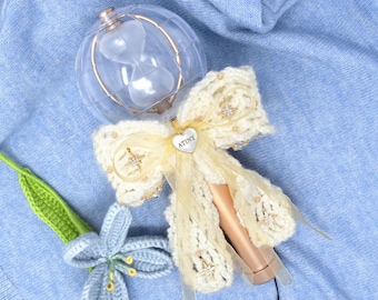 ATEEZ Lightstick Bow, Lightiny bow, ATINY Crochet Bow for Lightstick