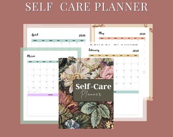 Self-Care Planner for Daily Wellness | Printable Journal, Self-Love & Mental Health Tracker