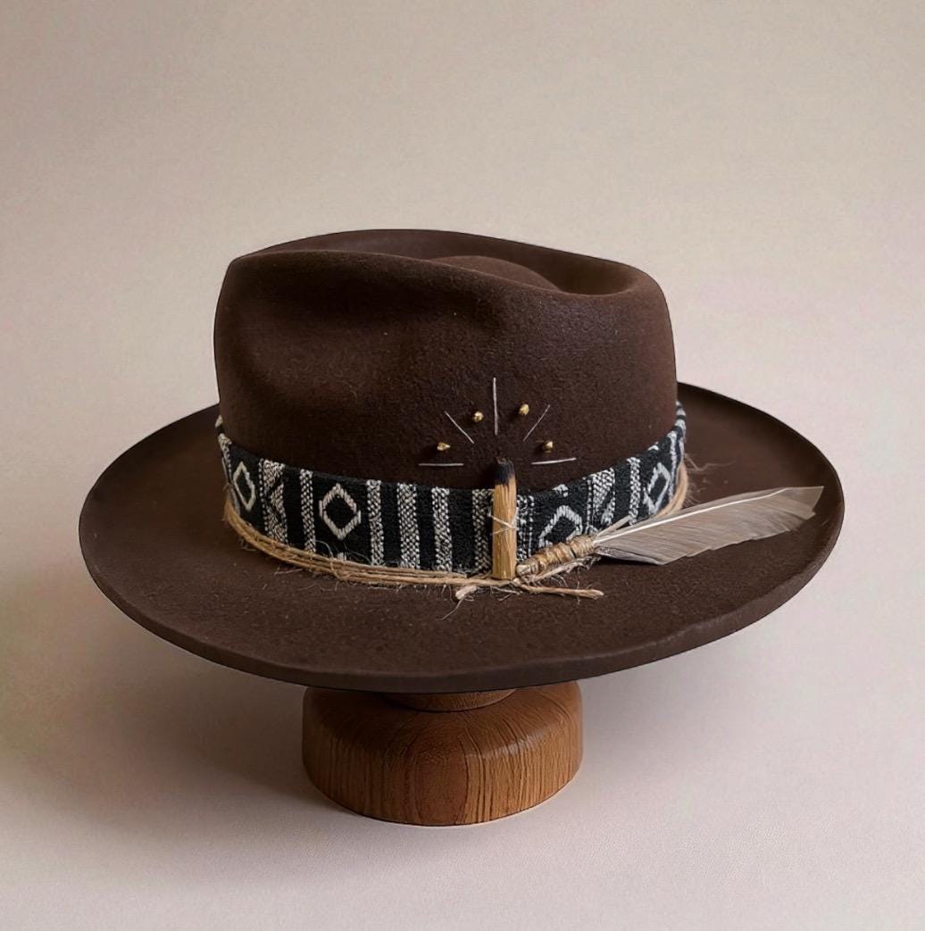 Custom made Barcelona wide brim wool felt fedora hat Free People Barcelona Felt Bolero Hat in Black | Lyst main image 4