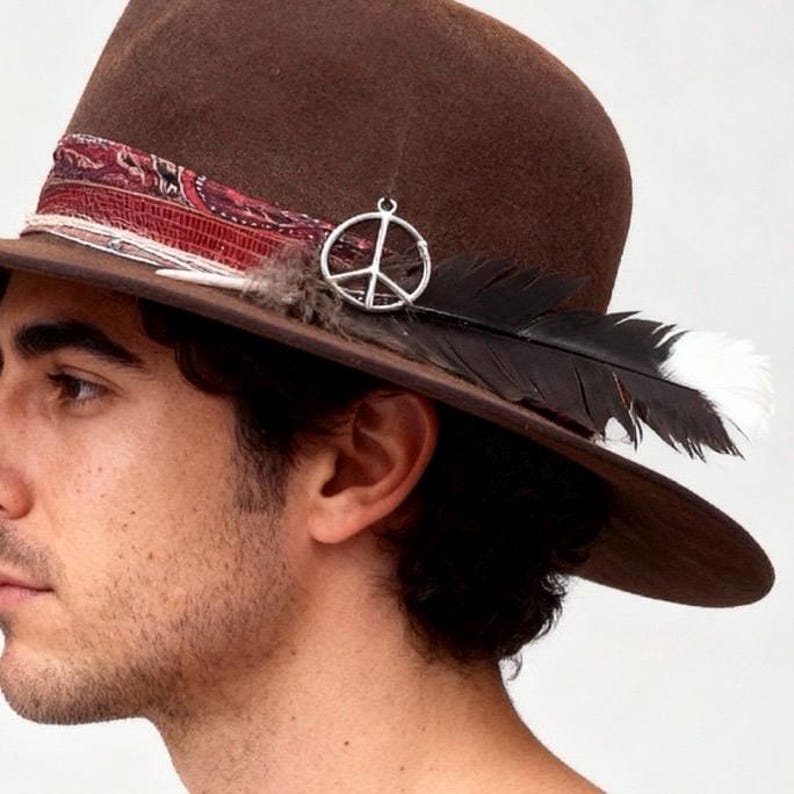 Vintage Style Fedora Custom Hat – Open Crown Apache Hat – Rigid Flat ...