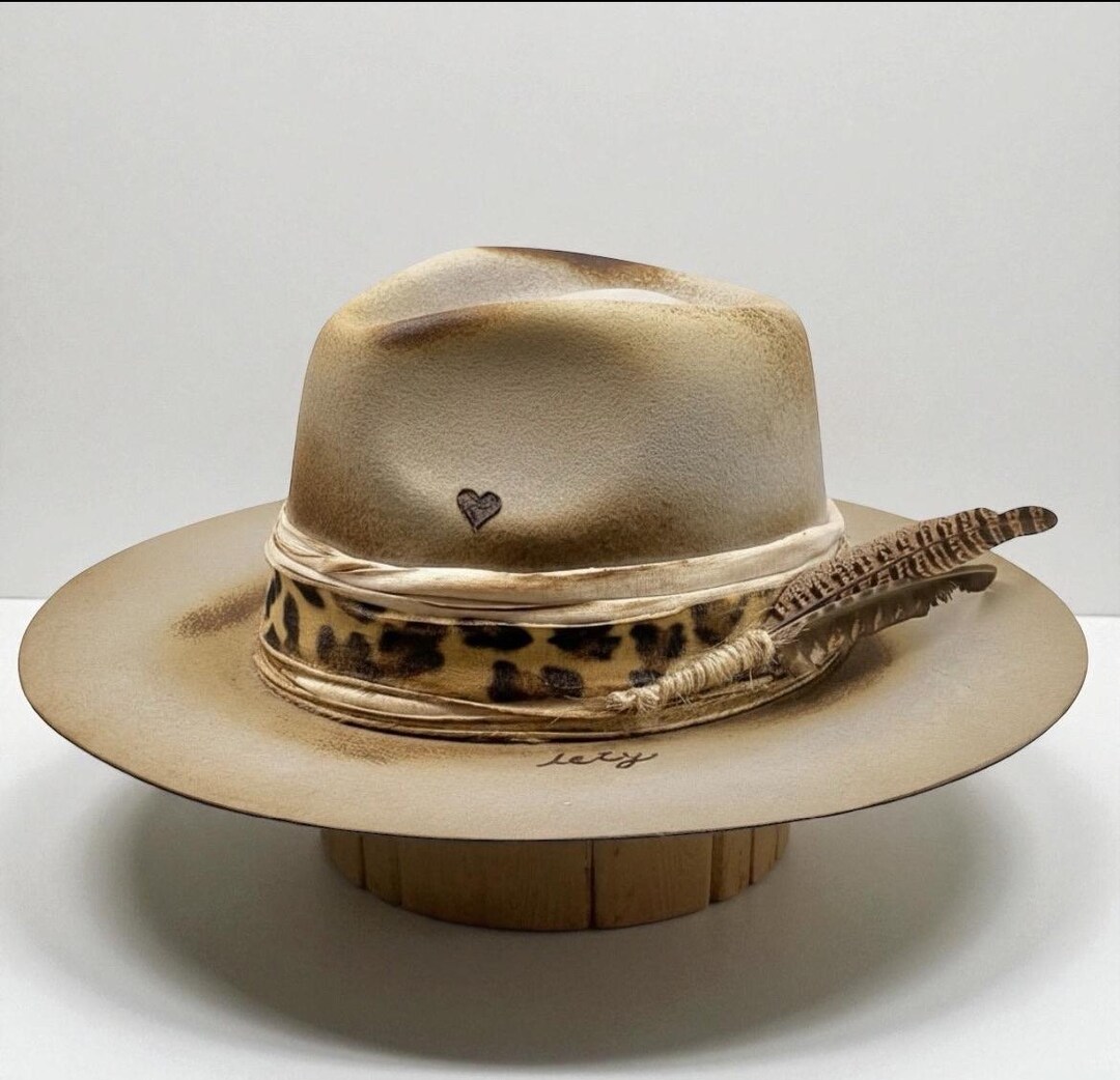 Fedora Custom Rigid Fedora Hat – Wide Brim Fedora for Women – Flat Brim ...