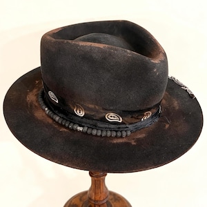 Fedora Custom Men’s Fedora – Vintage Rare Rocker Hat – Marius – Rock Boho Hat– Gifteds– gift!gifttings