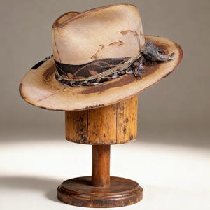 Seltener Vintage-Fedora-Hut – Andrea – | Klassischer Fedora aus Wollfilz für Damen und Herren – Geschenkideen – Geschenkideen!