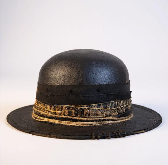 Rare vintage style hat Rare Vintage Distressed Hat,black Skull - Etsy main image 4