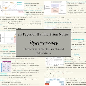 Notes manuscrites : fondements de la macroéconomie
