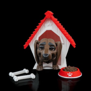 3D Printed Dachshund Dog Figurine - Custom Miniature Pet Statue, Unique Home Decor Gift for Dog Lovers