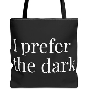 Goth Chic Tote Bag with a Twist of Dark Humor