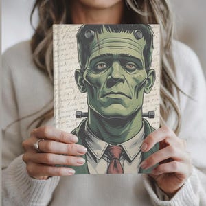 Frankenstein Hardcover Journal | Gothic Notebook, Dark Academia Writing Journal, Literary Horror Gift for Writers