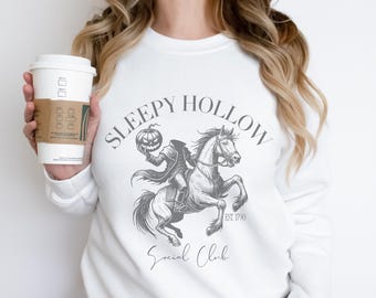 Sleepy Hollow Social Club Sweatshirt | Headless Horseman Gothic Crew