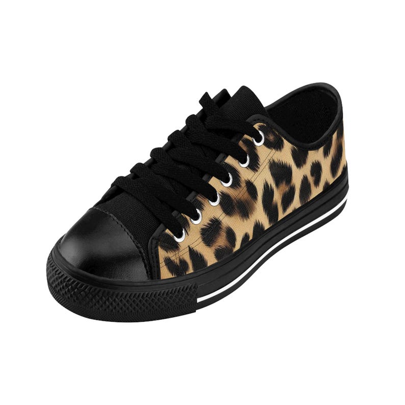 Leopard Sneakers - Men's Casual Shoes, Animal Print Sneekers, Fashionable Trainers, Urban Jungle Footwear, Stylish Leopard Athletic Sneakers image 3