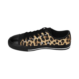 Leopard Sneakers - Men's Casual Shoes, Animal Print Sneekers, Fashionable Trainers, Urban Jungle Footwear, Stylish Leopard Athletic Sneakers image 4